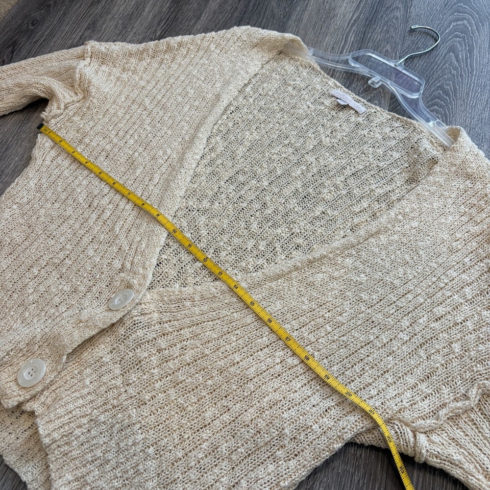 Don’t Ask Why by AEO Cottagecore Cream Knit Cardigan One Size OS - Picture 7 of 7